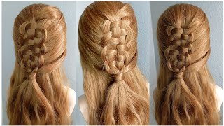 Distinctive hairstyle for girls  Hairstyles for school  and university  Easy and fast [upl. by Elohcin]