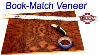 Fun with Wood Veneer  4 Way Book Match [upl. by Enyawad]