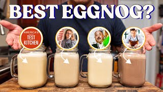 I Tested YouTubes BEST Eggnog Recipes Americas Test Kitchen Joshua Weissman Jamie Oliver [upl. by Namara]