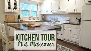 KITCHEN TOUR  Mid Makeover [upl. by Mossberg]