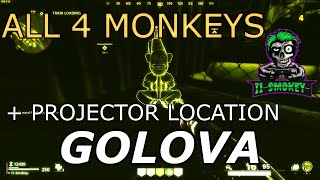 Outbreak Easter Egg Guide All 4 Monkey Locations In Golova  Projector location [upl. by Lalat]