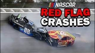 NASCARs Biggest Red Flag Crashes [upl. by Glialentn537]