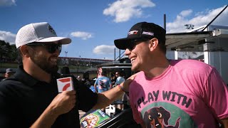 Chris Ferguson Took Our Microphone And Walked Around The Eldora Speedway Pits [upl. by Slack964]