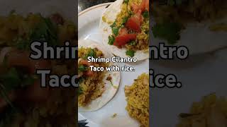 Food shrimp tacos rice [upl. by Garwin926]