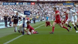 England v Wales  Official Short Highlights Worldwide 9th March 2014 [upl. by Snell]