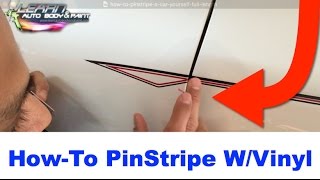 How To Pinstripe Your Car With Vinyl Striping  Full Length [upl. by Bernt539]