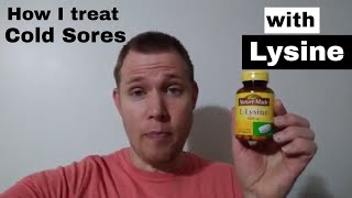 Cold Sores How to Cure Prevent and Reduce Severity  using Lysine [upl. by Suiravad]