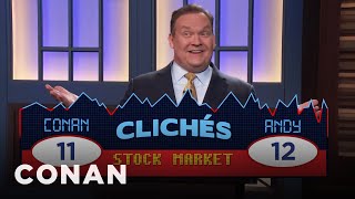 Conan amp Andy’s Stock Market ClichéOff  CONAN on TBS [upl. by Nerval]