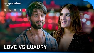 Can Sunny Afford A Luxury Dinner Date  Farzi  Shahid Kapoor Kavya Thapar  Prime Video India [upl. by Daniela]