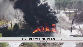 Fire out at Viva Recycling in Anderson Co roads to reopen [upl. by Abercromby357]