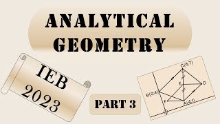 Interesting problem solving Analytical Geometry challenge Part 3 [upl. by Housen452]