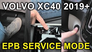 Volvo XC40 V60 S90 Etc 20192025 Rear Brake Service Mode Replace Your Brake Pads No Scanner [upl. by Arod204]