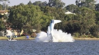 Australia Plane Crash  Plane crashed into swan river during skyshow 2 dead [upl. by Asyla]