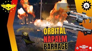 HELLDIVERS 2Testing The Orbital Napalm BarrageRail Gun amp DominatorSuper Helldive Difficulty [upl. by Oniotna779]