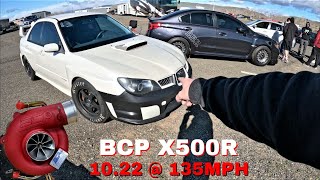 BCP X500R Turbo almost goes 9s at the Track [upl. by Irita]