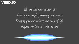 Amerindians of Guyana by Karissia Couchman lyric video [upl. by Ahab]