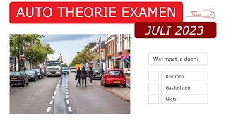 Auto theorie examen juli 2023  gevaarherkenning  kennis  inzicht  voorrang [upl. by Artemas146]