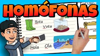 😍 Palabras HOMÓFONAS para NIÑOS ► con EJERCICIOS [upl. by Heymann]