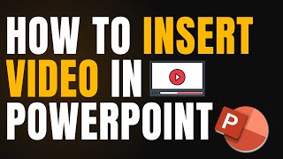 How To Insert VIDEO in Powerpoint  Add and Trime Video [upl. by Amak]