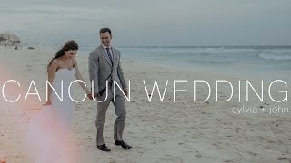 Epic CANCUN Mexico Destination Wedding Video for Sylvia amp John [upl. by Drahser54]