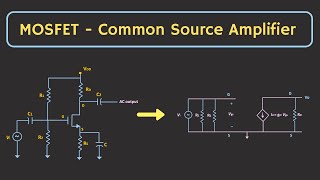 MOSFET Common Source Amplifier  Small Signal Analysis  Voltage Divider Bias [upl. by Sterrett887]