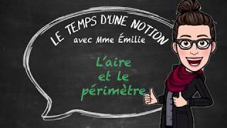 Laire et le périmètre mathématique 4e année [upl. by Ioj]