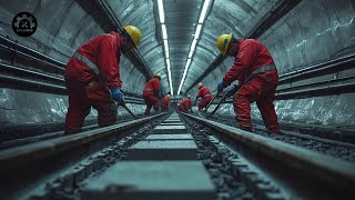 Amazing Railroad Thermite Welding Process by Ingenious Workers amp Exciting Factory Machine Technology [upl. by Olmsted405]