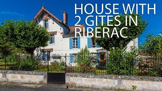 House with 2 gites amp 2 pools in Riberac Dordogne ref  73193PA24 [upl. by Tooley]