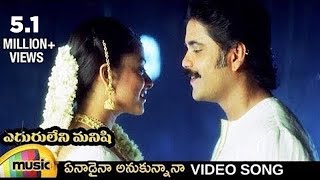 Eduruleni Manishi Telugu Movie Songs  Enadaina Anukunnana Video Song  Nagarjuna  Soundarya [upl. by Elleyoj]