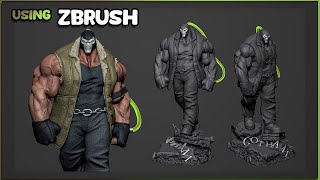 Bane  FanArt  ZBrush Speedsculpting  10h  Classic Music [upl. by Eladnor734]