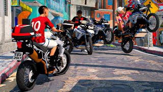 GTA V VIDA REAL  PIÃO NO MORRO COM MEUS AMIGOS NAS MOTOS DA POLICIA🔥 [upl. by Latton]