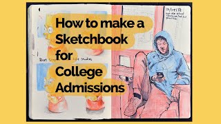 How to make a Sketchbook for your Art Portfolio [upl. by Helban]