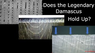 Damascus vs Super Steels  Testing a Dozen Different Damascus Steels [upl. by Adeehsar134]