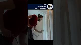 Graco GX21 Airless Paint Sprayer in all its glory Spraying Doors [upl. by Varrian]