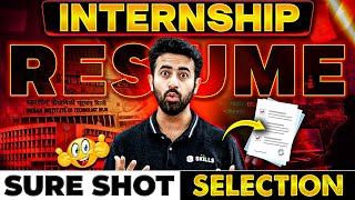 How to get Internship in 2024  Resume for Internships in 2024 Summer Internship Resume [upl. by Trawets]