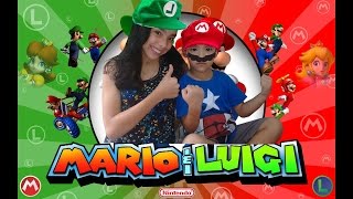 Viramos Mario E Luigi Jogo Mario Bros  we became and Mario and Luigi [upl. by Fletch]