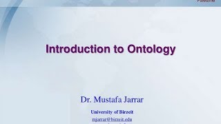 Introduction to Ontology [upl. by Svetlana353]