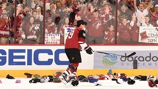 Doan gets showered with hat trick hats [upl. by Gault496]