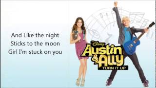 08 Stuck On You Lyrics FULL SONG Ross Lynch Austin Ally HD HQ [upl. by Lonna]