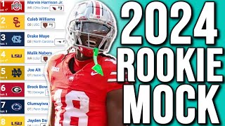 An Early 2024 Dynasty Rookie Mock Draft Superflex [upl. by Kaiser915]