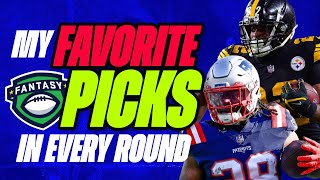 The BEST Pick in EVERY Round  16 Rounds of ADP  Fantasy Football Advice and Draft Strategy [upl. by Earahc]