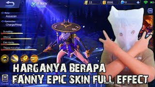 FANNY EPIC SKIN SKYLARK  TEST FULL EFFECT GAMEPLAY [upl. by Yasdnyl]