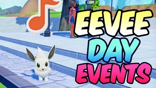 Three Eevee Day Events THIS WEEKEND in Pokemon Scarlet Violet [upl. by Zingg]