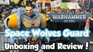 McFarlane Warhammer 40k Space Wolves Guard Unboxing amp Review [upl. by Lorita679]