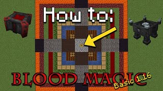 How to Blood Magic Update  The Basics Minecraft 116 [upl. by Nydia]