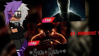 Exorcistas Reagindo ao rap do Freddy Kreuguer e SlendermanGcGenkun [upl. by Agarhs]