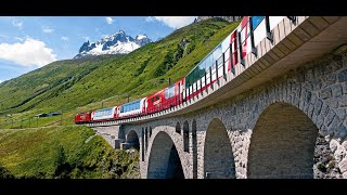 Riding the most BEAUTIFUL TRAIN from Chur to Zermatt  Glacier Express Switzerland 2024 [upl. by Alenson]