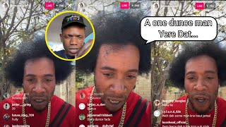 Jamal addresses VALIANT and Dancehall Artistes using DUNCE in their Songs Instagram Live [upl. by Lerad]