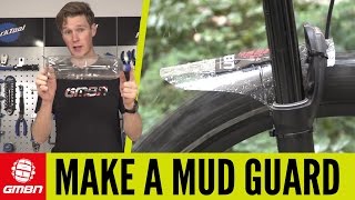 How To Make A Mudguard For Your Mountain Bike  MTB Maintenance [upl. by Bonn764]