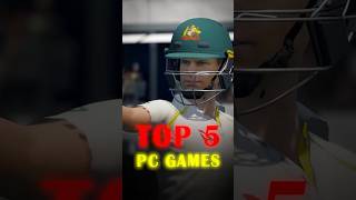 Top 5 PC Video games based on Cricket 😍 Last 1 is amazing trending cricket viratkohli viralshort [upl. by Econah81]